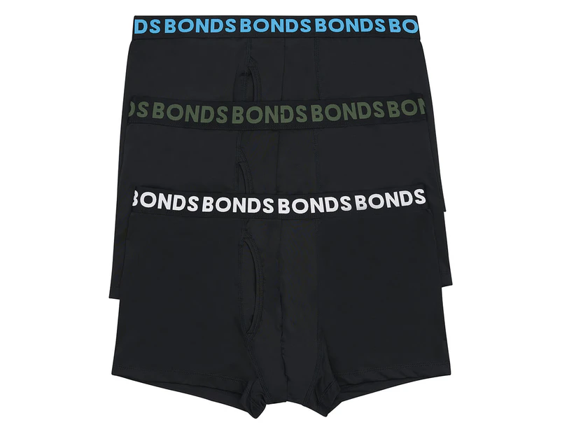 Bonds Men's Everyday Microfibre Trunks 3-Pack - Black