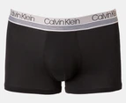 Calvin Klein Men's Variety Waistband Cotton Stretch Trunks 3-Pack - Black