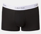 Calvin Klein Men's Variety Waistband Cotton Stretch Trunks 3-Pack - Black