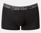 Calvin Klein Men's Variety Waistband Cotton Stretch Trunks 3-Pack - Black