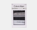 Calvin Klein Men's Variety Waistband Cotton Stretch Trunks 3-Pack - Black