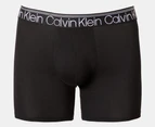 Calvin Klein Men's Variety Waistband Cotton Stretch Boxer Briefs 3-Pack - Black