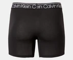 Calvin Klein Men's Variety Waistband Cotton Stretch Boxer Briefs 3-Pack - Black