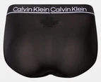 Calvin Klein Men's Microfibre Hip Briefs 4-Pack - Black