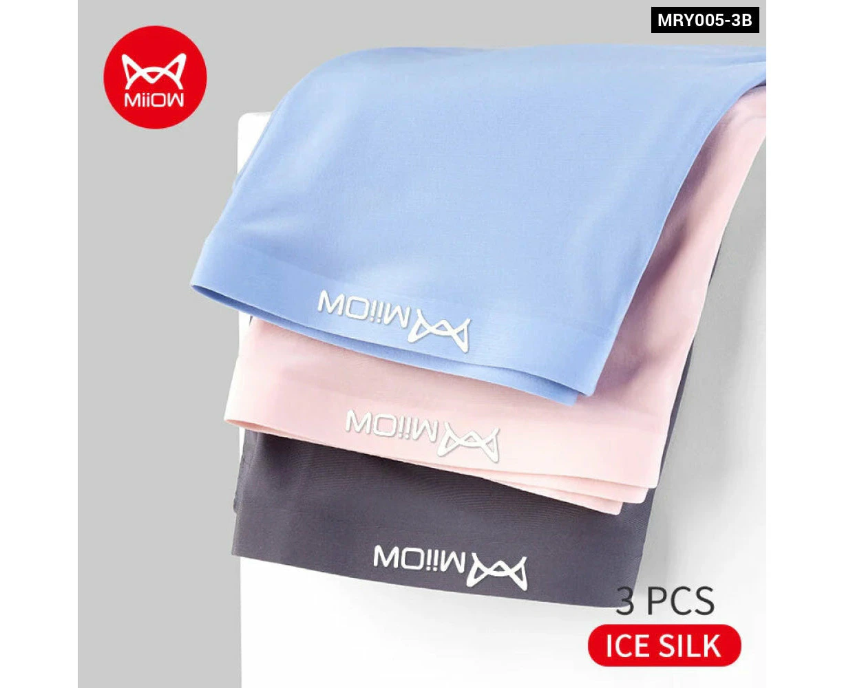 Breathable Ice Silk Mens Boxer Shorts