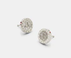 Tommy Hilfiger Pave Crystal Stud Earrings - Silver