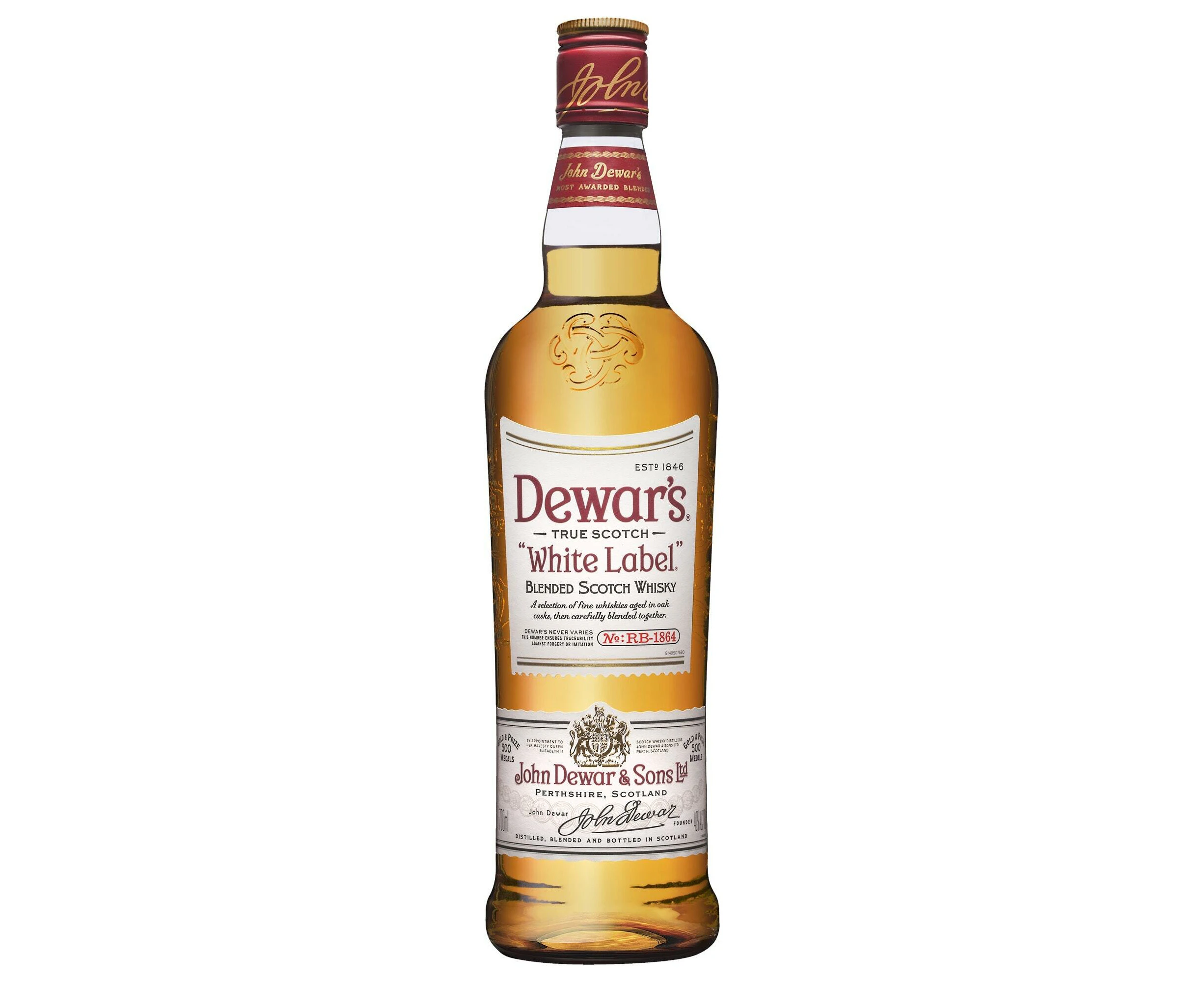 Dewar s White Label Blended Scotch Whisky 40% 700mL Bottle