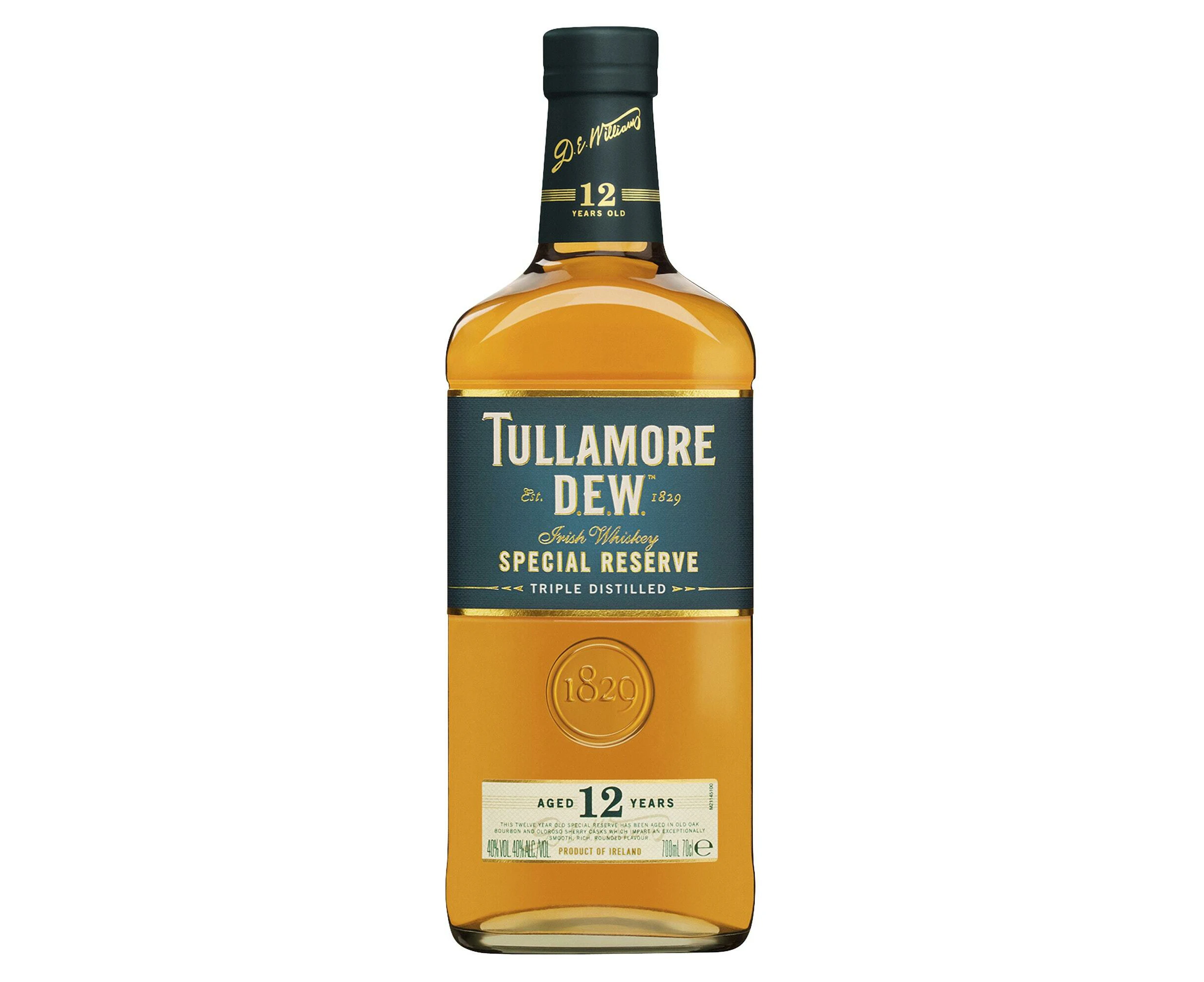 Tullamore DEW 12 Year Old Irish Whiskey 700mL Bottle