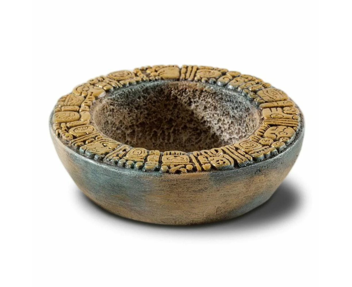 Exo Terra Aztec Water Dish, Decorative Terrarium Water Bowl (Medium), 3.8 x 13 x 13 cm; 500 grams