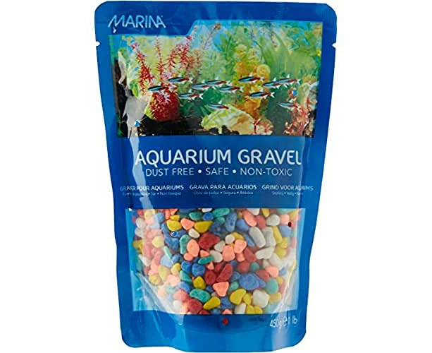 Marina Decorative Aquarium Gravel, 450 g, Rainbow