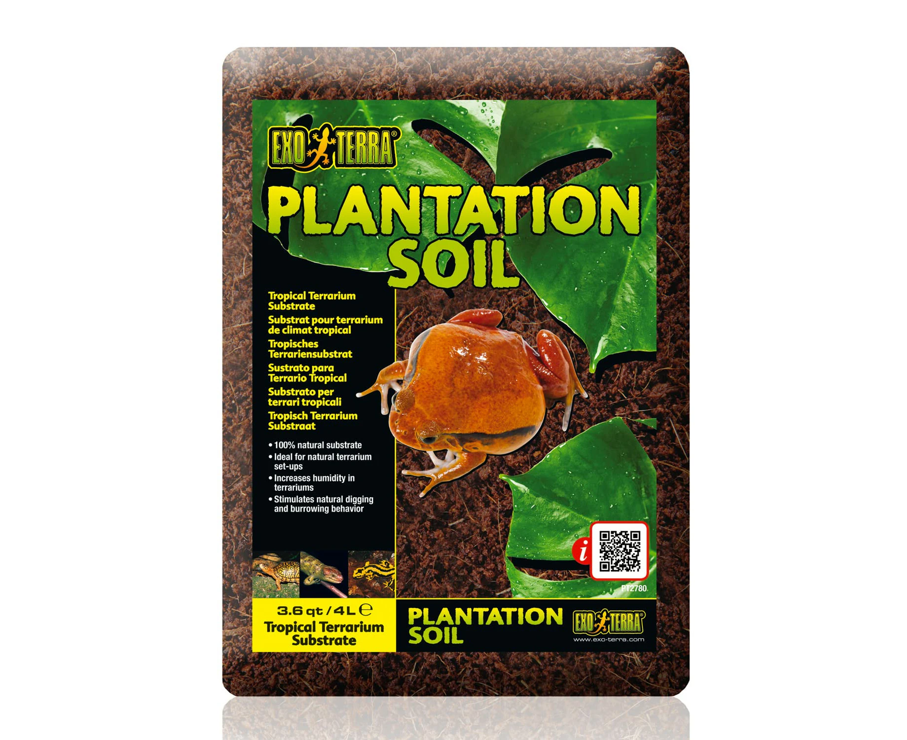 Exo Terra Plantation Soil Terrarium Substrate, 4.4L