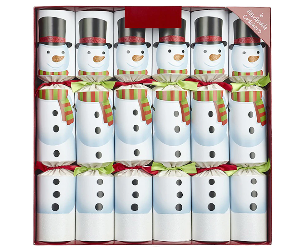 Racing Snowman Crackers  6pk