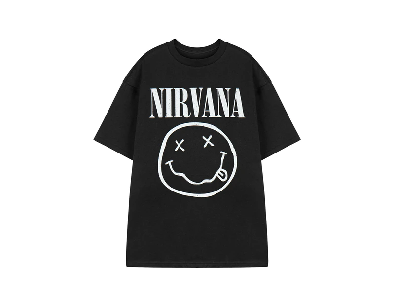 Nirvana Mens Short Sleeved T-Shirt (Black)