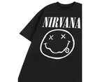 Nirvana Mens Short Sleeved T-Shirt (Black)