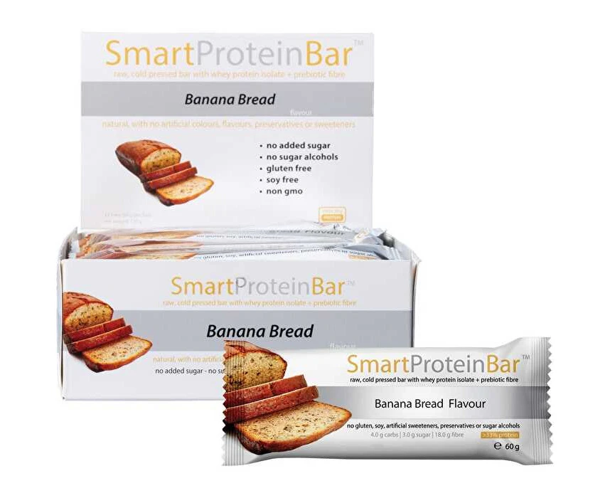 Smart Protein Bar Banana Bread Flavour Protein Bar 12x60g