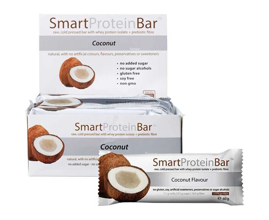 Smart Protein Bar Coconut Flavour Protein Bar 12x60g