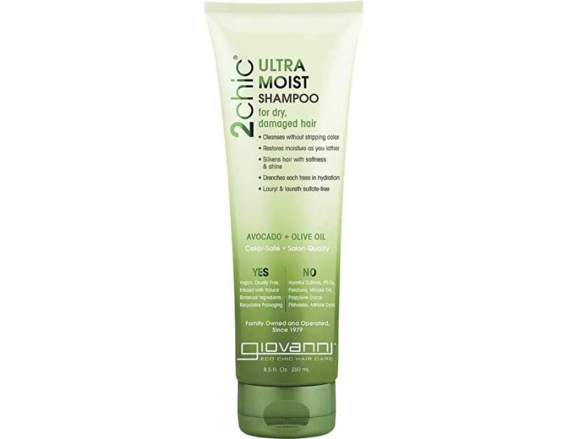 Giovanni Shampoo 2chic Ultra Moist Dry, Damaged Hair 250ml