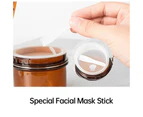 5pcs Sealed Bottle Mask Jar PET Plastic Packaging Containers for Skincare Use