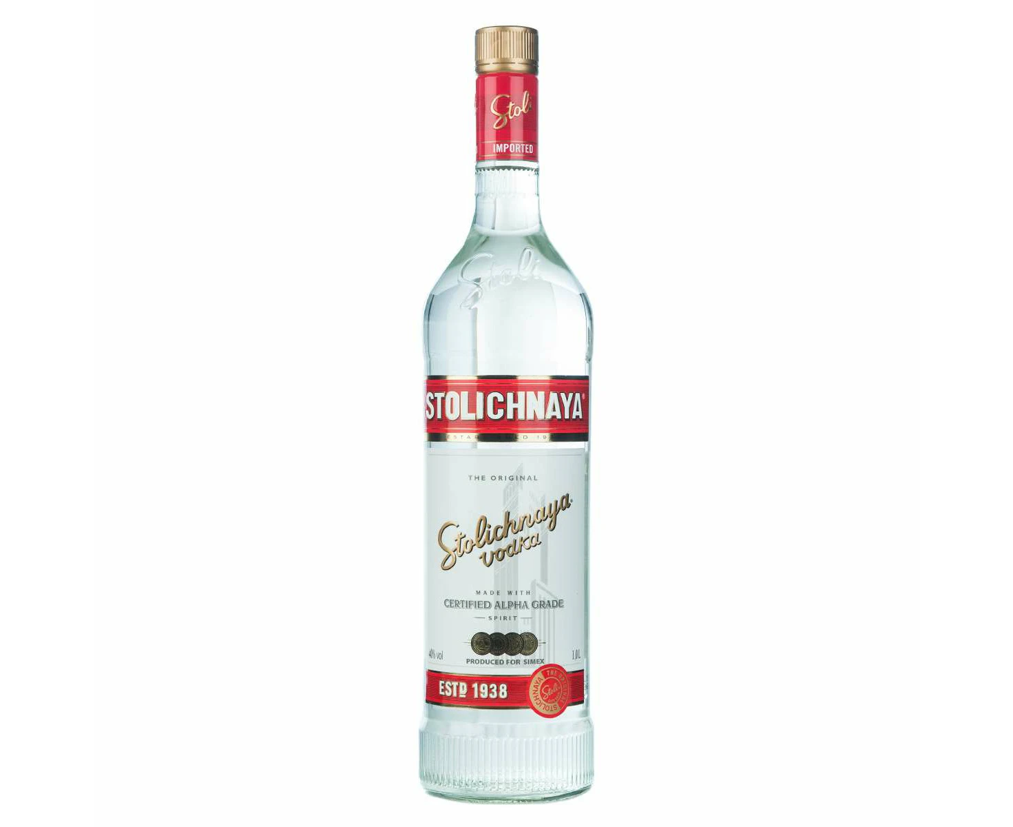 Stolichnaya Vodka 1l - 1 litre