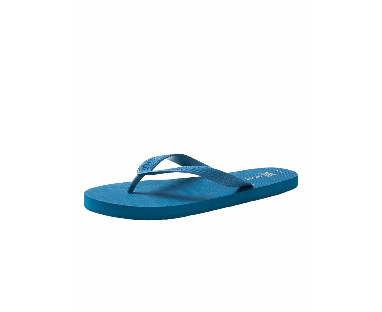 rivers - Mens Summer Shoes - Green Thongs - Slides - Basics - Casual Slip On - Teal - Thick Strap - Comfy Classic Design - Beach Lightweight Footwear