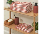 Sheraton Luxury Maison Riley Stripe 6-Piece Towel Set - Rust