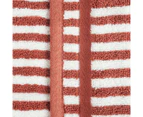 Sheraton Luxury Maison Riley Stripe 6-Piece Towel Set - Rust