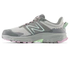 New Balance Women's Fresh Foam 510v6 Wide Fit Trail Running Shoes - Brighton Grey/Harbor Grey/Lilac Cloud