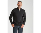 RIVERS -  Cotton Zip Neck Jumper