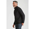 RIVERS -  Cotton Zip Neck Jumper