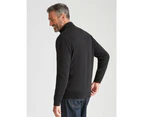 RIVERS -  Cotton Zip Neck Jumper