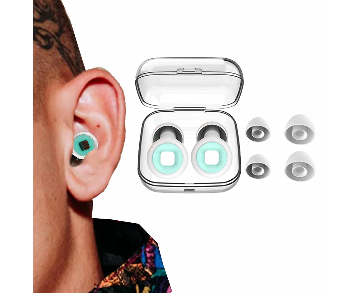 Reusable Hoop Noise Reduction Earplugs Blue