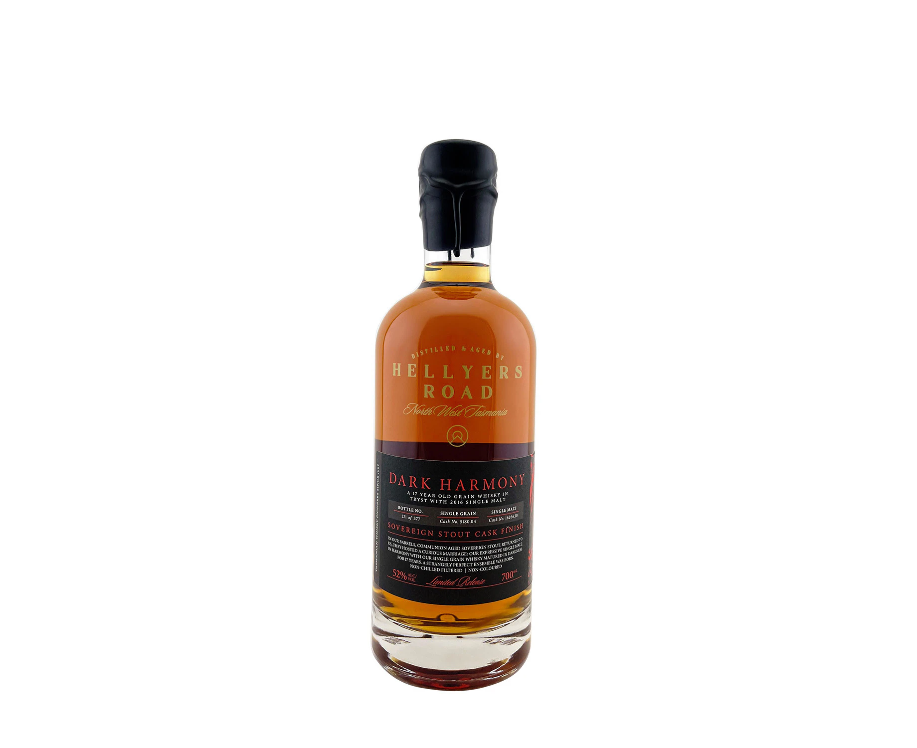 Hellyers Road Dark Harmony 17YO 750ml Whiskey - 700ml