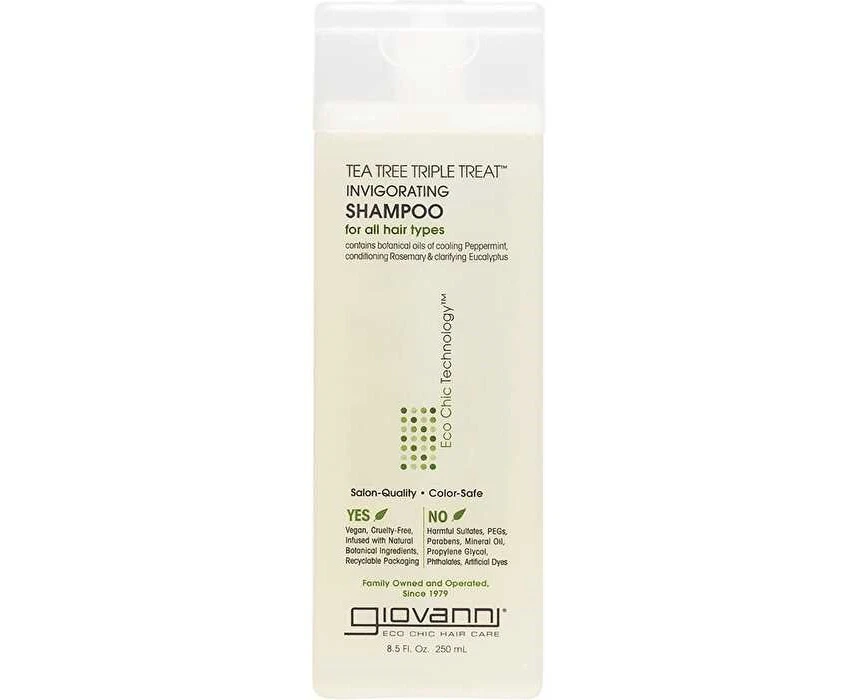 Invigorating Shampoo, Tea Tree Triple Treat, All Hair Type - 250mL