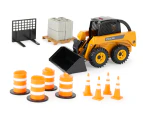 John Deere 1:16 Big Farm Skid Steer w/ Accessories Set