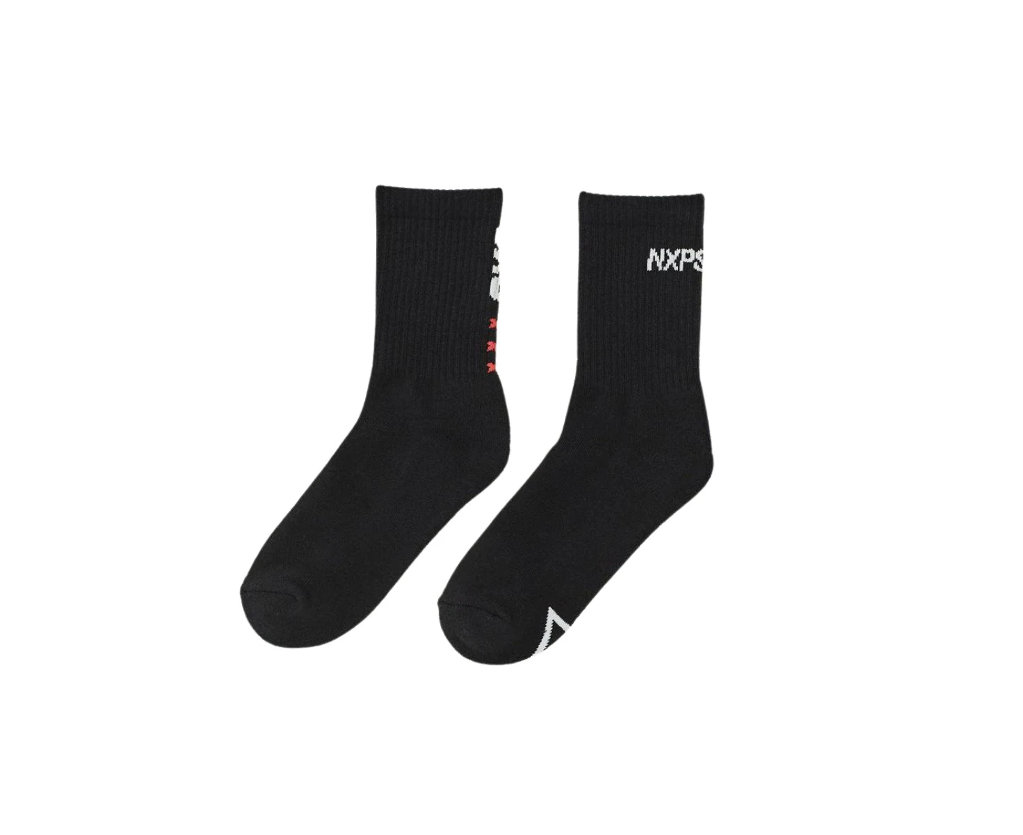 Nena And Pasadena NXP| Darkness 2 Pack Mid Sock (Black)