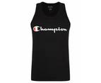 Champion - Mens - Tops - Winter - Tshirt / Tee - Black - Crew Neck - Length Regular - Graphic - Singlet - Casual Fashion - Office Wear - Work Clothes