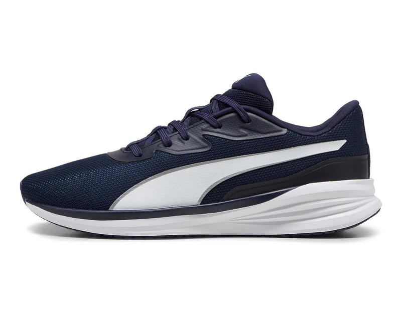 Puma Unisex Night Runner V3 Running Shoes - Puma Navy/Puma White