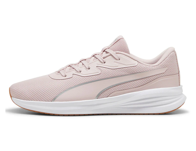 Puma Unisex Night Runner V3 Running Shoes - Mauve Mist/Puma Silver