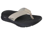 Skechers Men's GOConsistent Penthouse Sandals - Taupe/Black