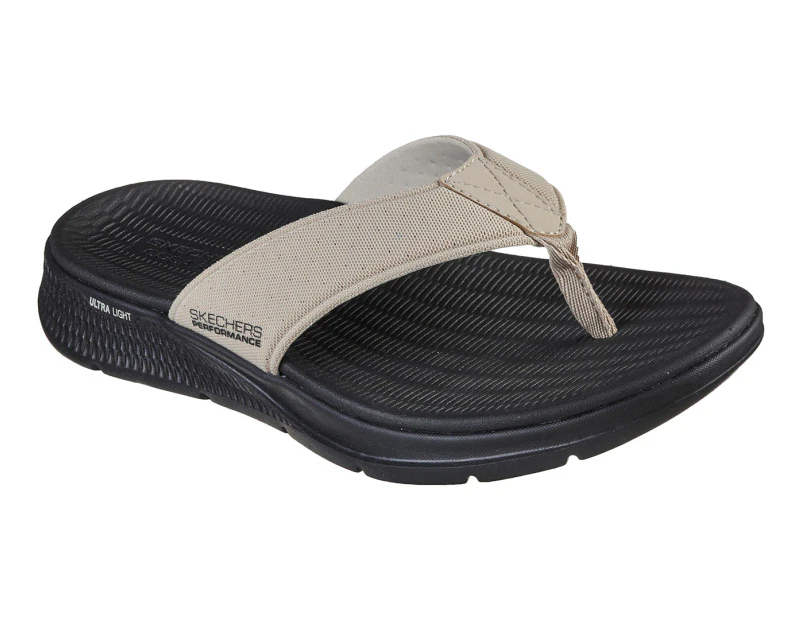 Skechers Men's GOConsistent Penthouse Sandals - Taupe/Black