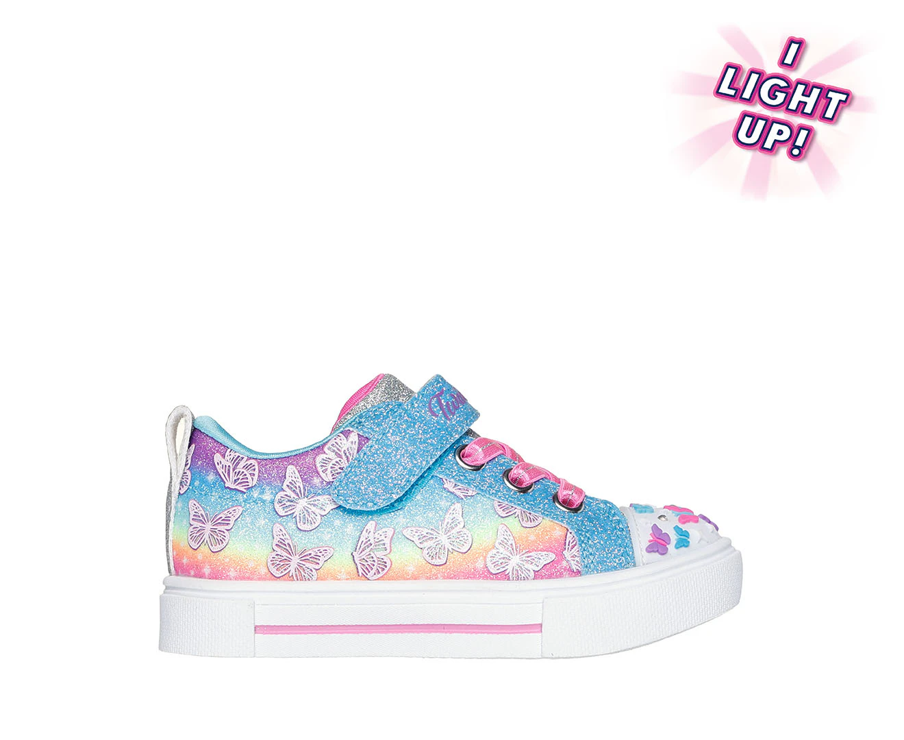 Skechers Toddlers' Twinkle Toes: Twinkle Sparks Ombre Flutter Sneakers - Multi