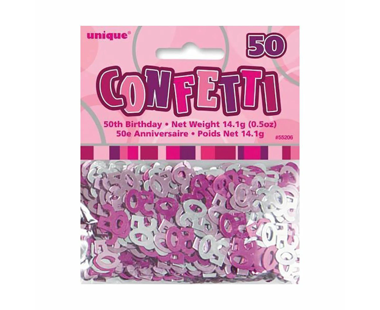 Glitz Pink 50 Confetti 14Grams (0.5Oz)