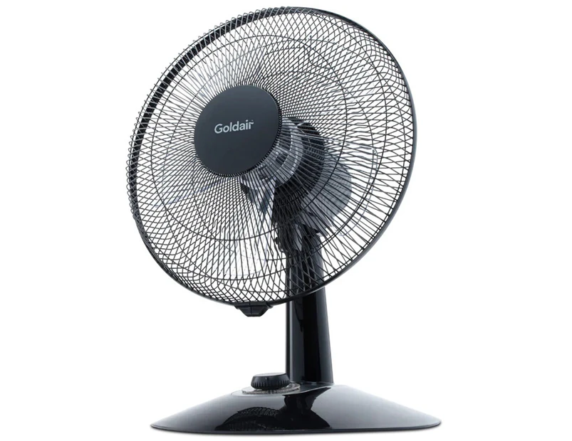 Goldair 30cm 4-Speed Whisper Quiet Standing Desk Fan