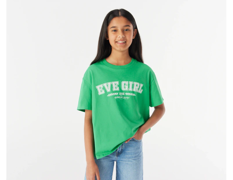 Eve Girl Youth Academy Short Sleeve Tee / T-Shirt / Tshirt - Green