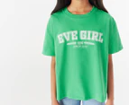 Eve Girl Youth Academy Short Sleeve Tee / T-Shirt / Tshirt - Green