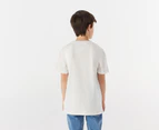 Tommy Hilfiger Youth Boys' Circular Graphic Tee / T-Shirt / Tshirt - White