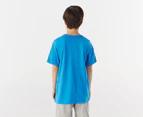 Champion Youth Script Short Sleeve Tee / T-Shirt / Tshirt - Blue Jay