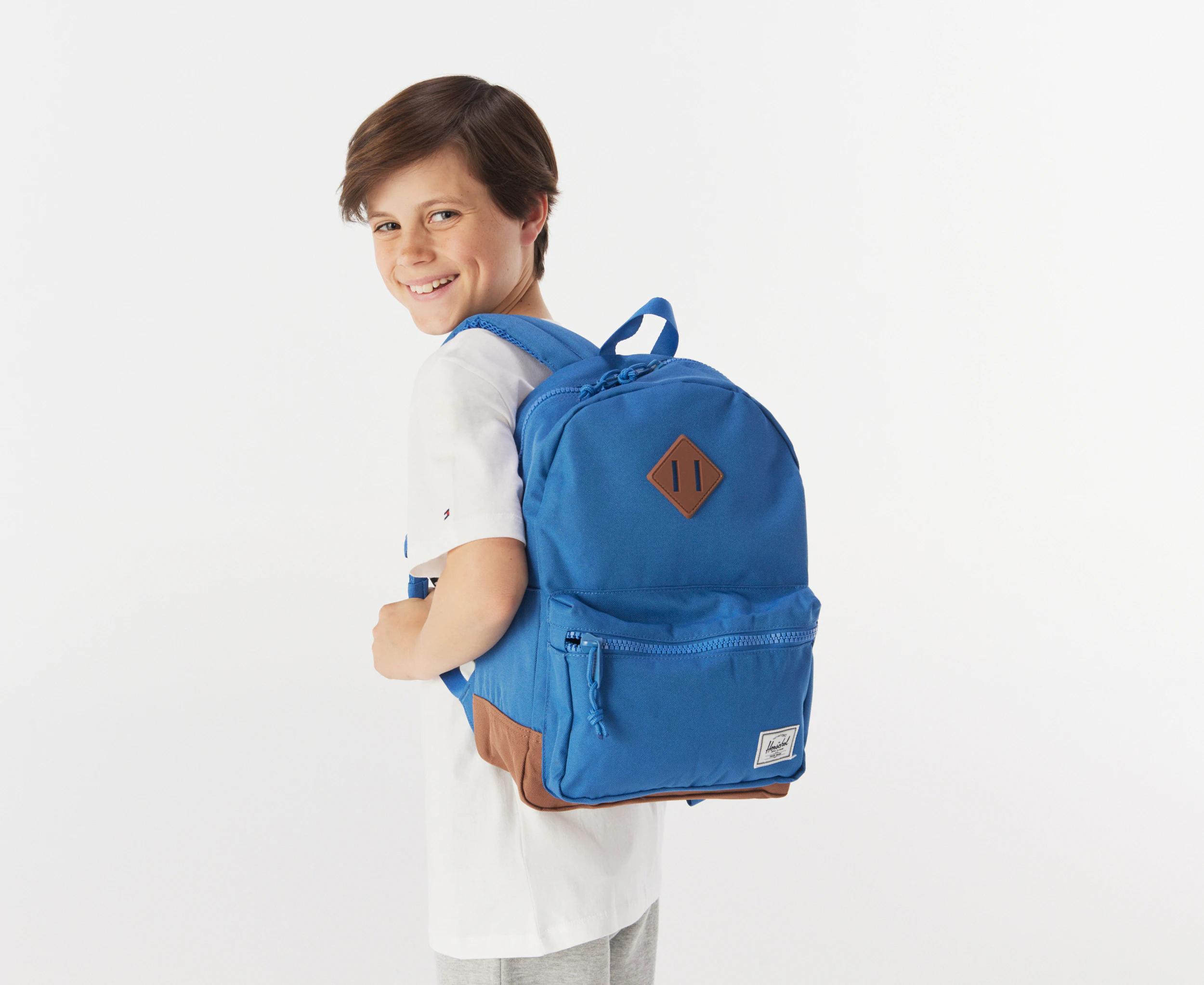 Herschel Supply Co. 15L Heritage Kids' Backpack - Bright Cobalt/Saddle Brown