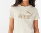 Puma Youth Essentials+ Animal Graphic Tee / T-Shirt / Tshirt - Alpine Snow