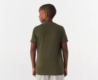 Puma Youth Boys' Active Small Logo Tee / T-Shirt / Tshirt - Dark Olive